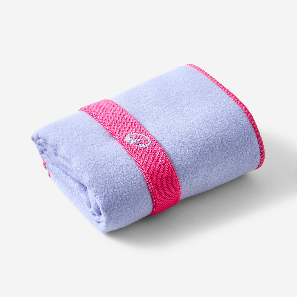 Serviette De Bain Microfibre Violet Clair Taille S 39 x 55 cm