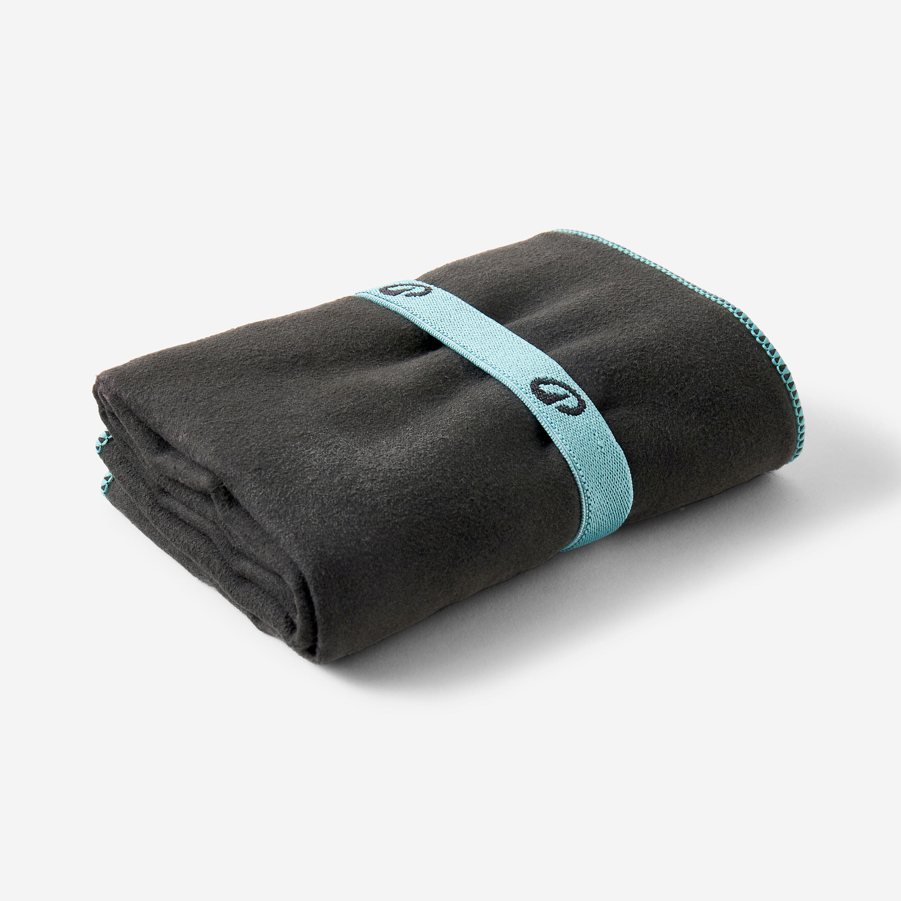 Serviette microfibre ultra compacte taille M 60 x 80 cm - noir - NABAIJI