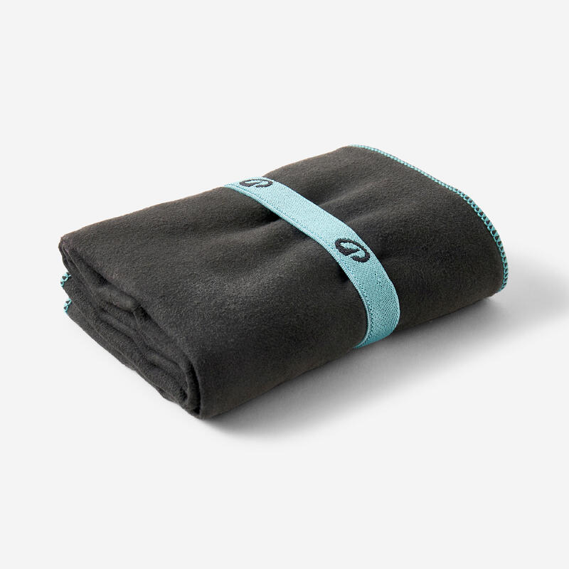 Serviette microfibre ultra compacte taille M 60 x 80 cm - noir