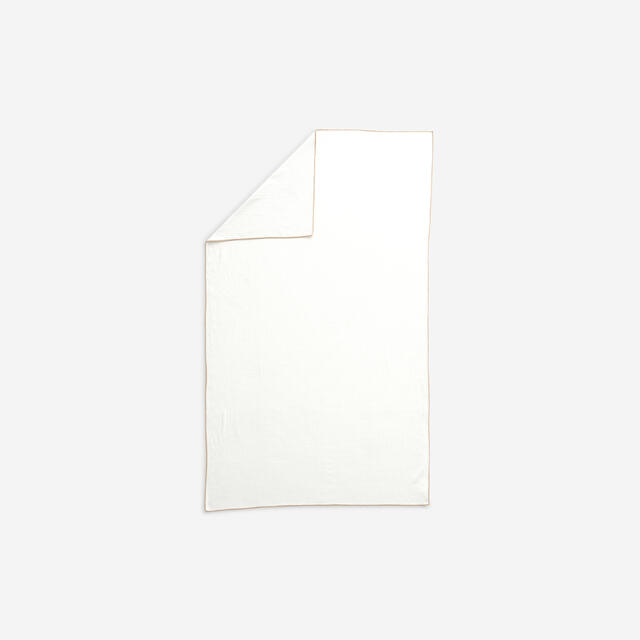 DECATHLON Toalla microfibra blanca talla L 80x130cm