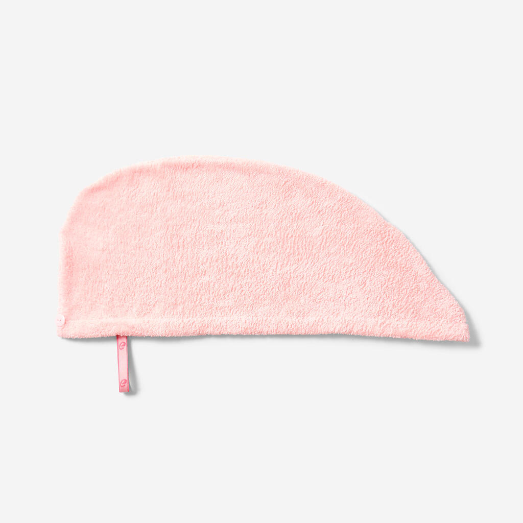 Serviette de bain microfibre douce pour cheveux bleu