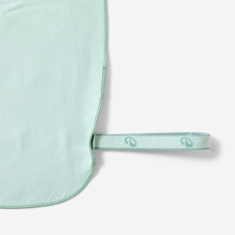 Serviette de bain microfibre vert clair taille l 80 x 130 cm