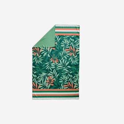 Microvezel handdoek met print maat xl 110 x 175 cm