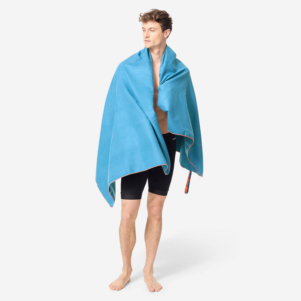 Serviette de bain microfibre corail taille xl 110 x 175 cm