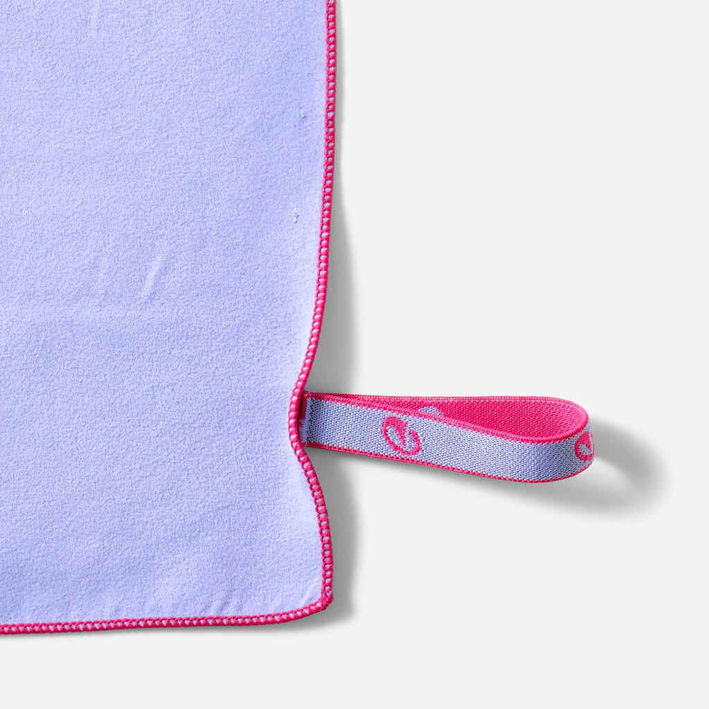 Serviette De Bain Microfibre Violet Clair Taille S 39 x 55 cm