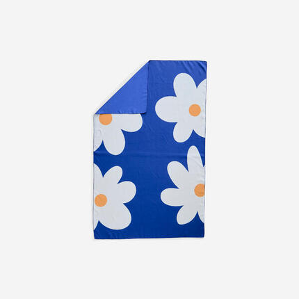 Microvezel handdoek maat XL 110 x 175 cm bloemenprint