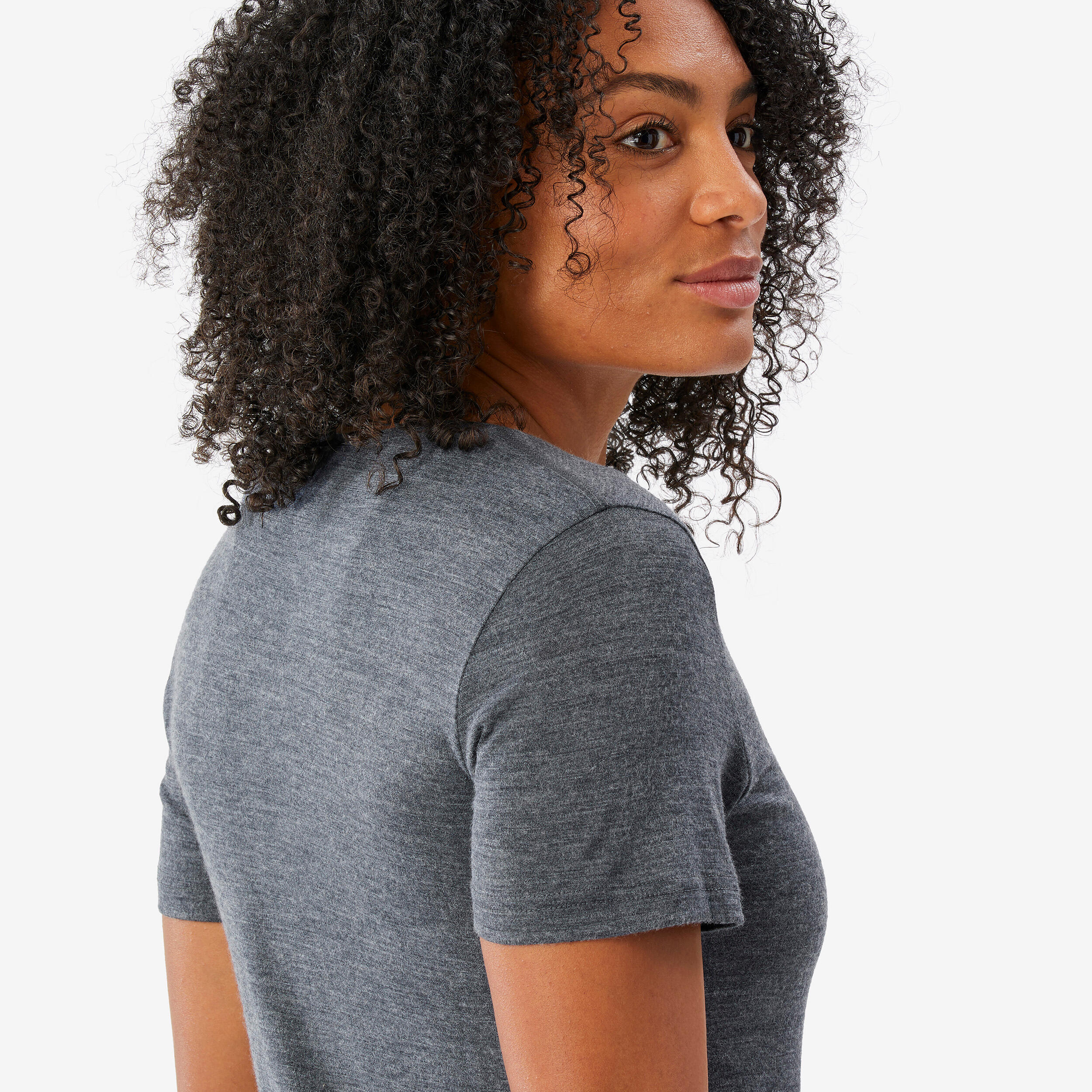 Women’s Merino Wool Trekking T-Shirt, Travel 500 - SIMOND