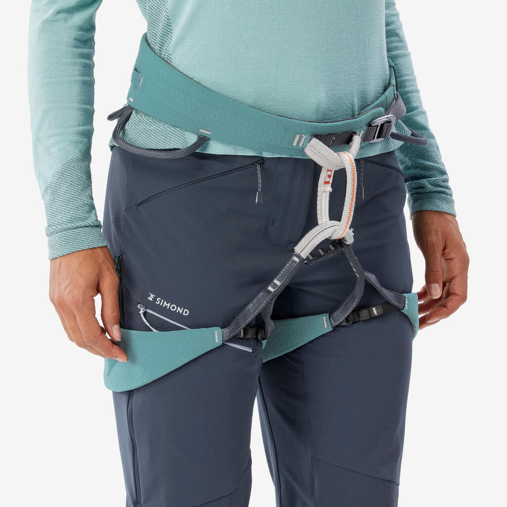 Tamnosive ženske pantalone za planinarenje LIGHT EVO