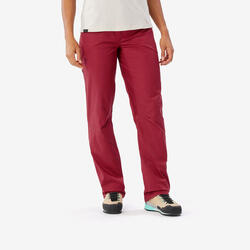 PANTALON D'ESCALADE COTON STRETCH - VERTIKA RUBY ROUGE FEMME