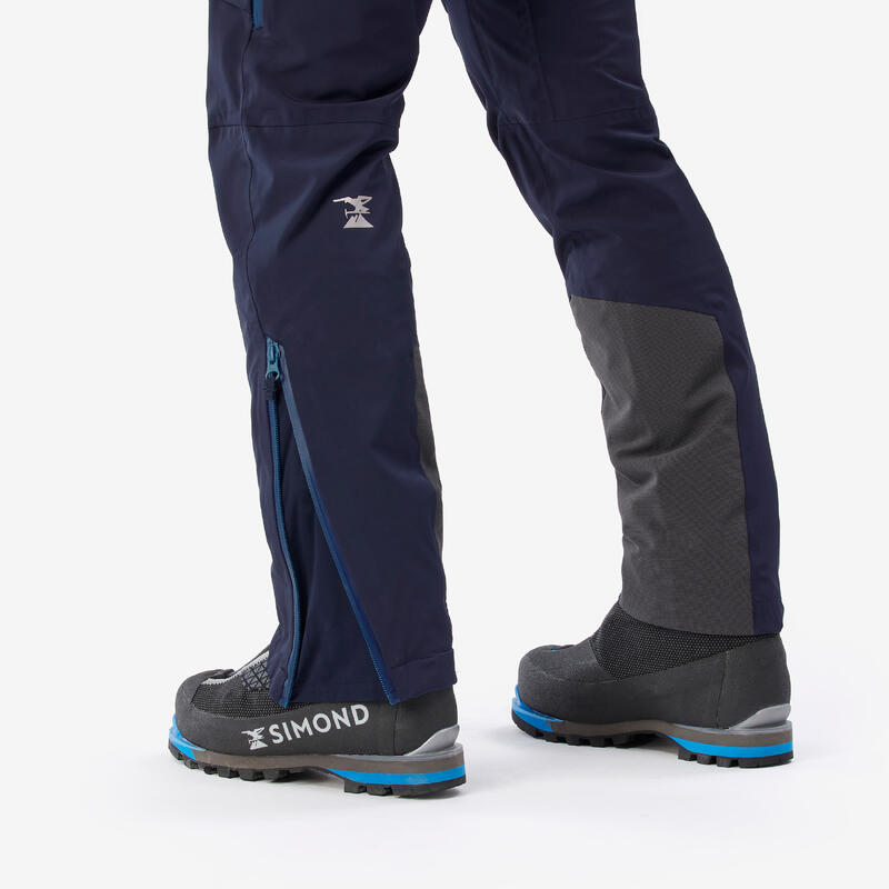 Pantalon Impermeabil Alpinism Ice Albastru-Negru Damă 