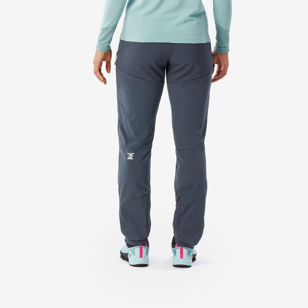 Tamnosive ženske pantalone za planinarenje LIGHT EVO