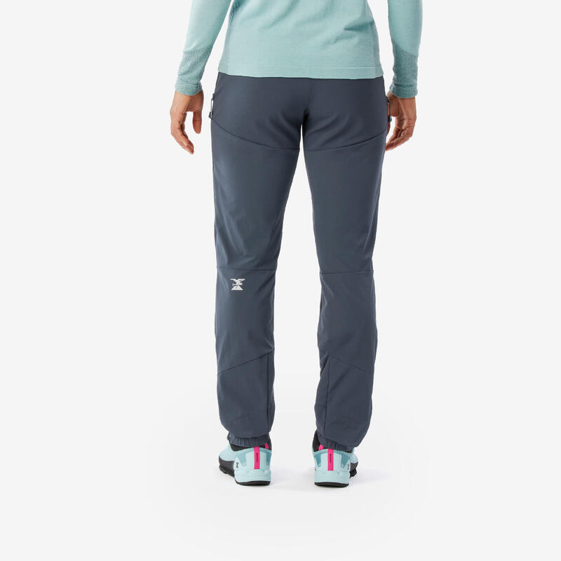Pantalon alpinisme léger femme, Light evo gris foncé