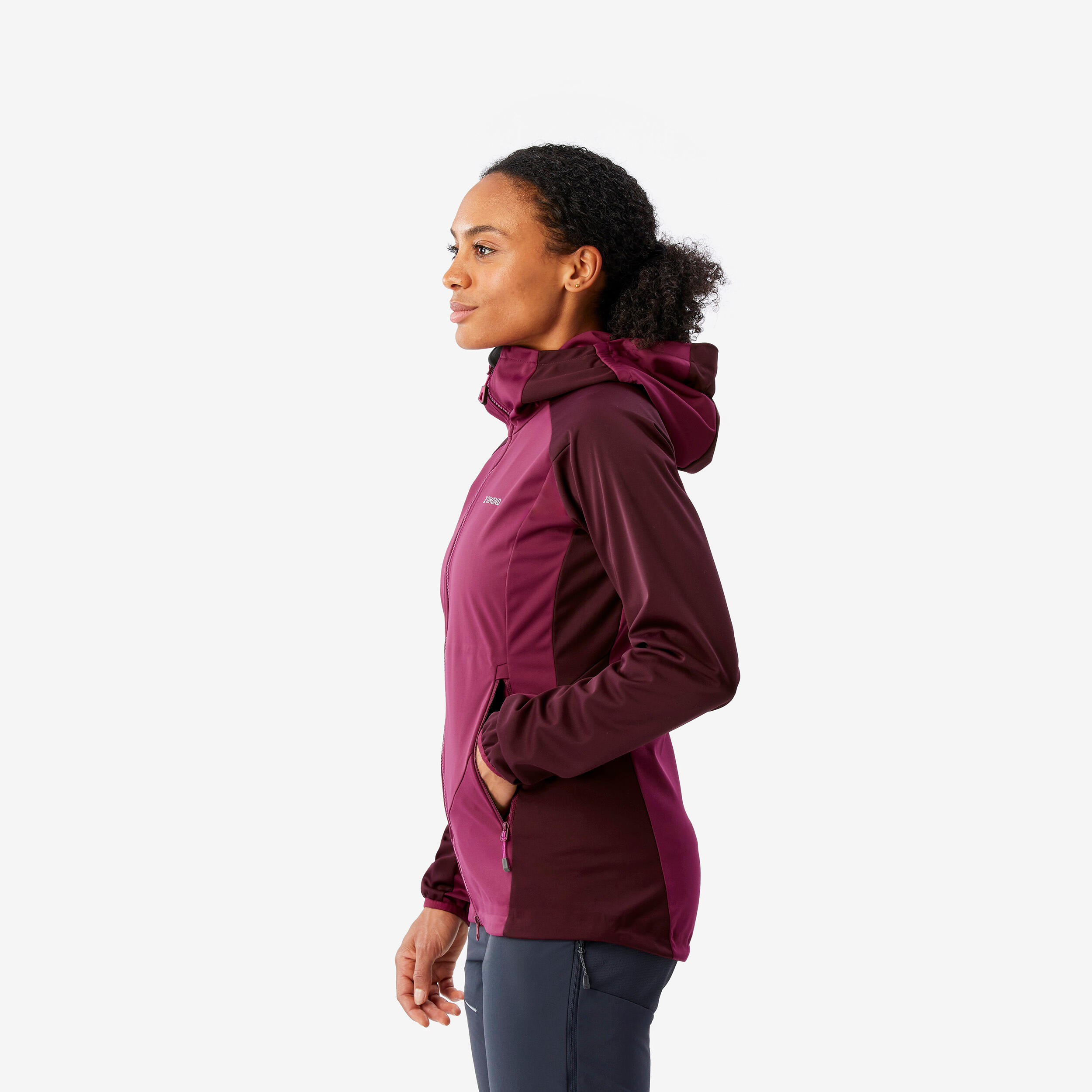 Women's Mountaineering Softshell Jacket - Beetroot Red