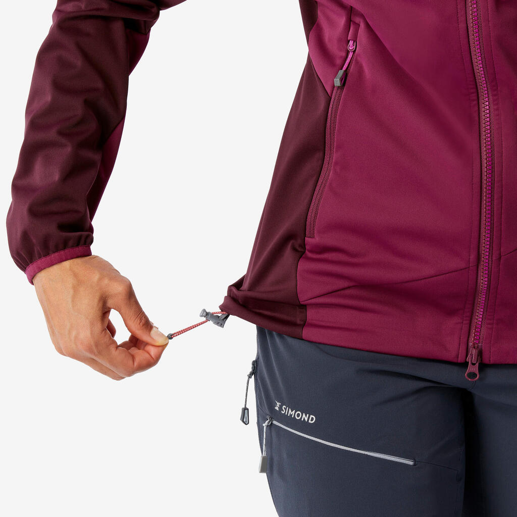 WOMEN'S MOUNTAINEERING SOFTSHELL JACKET - Beetroot Red