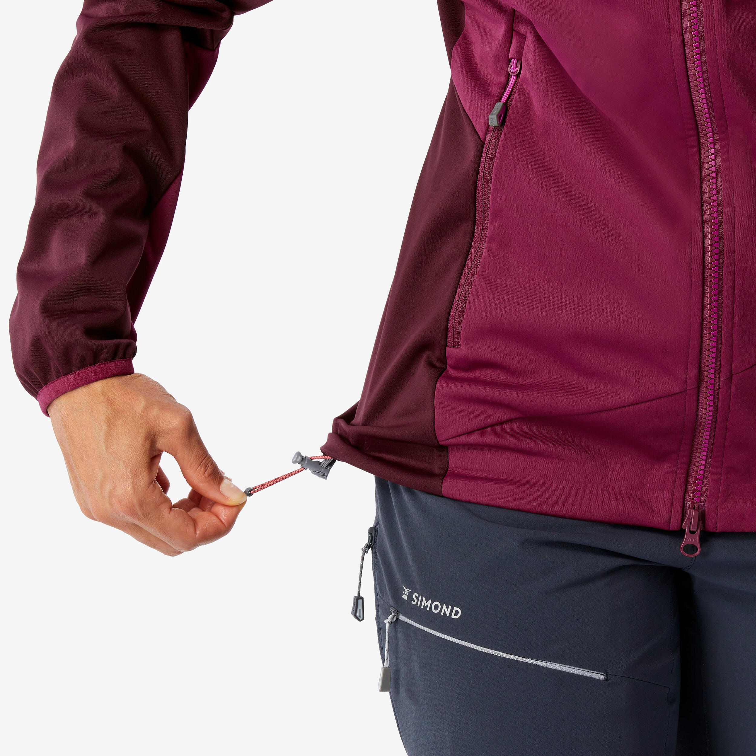 Women's Softshell Jacket - Red - SIMOND