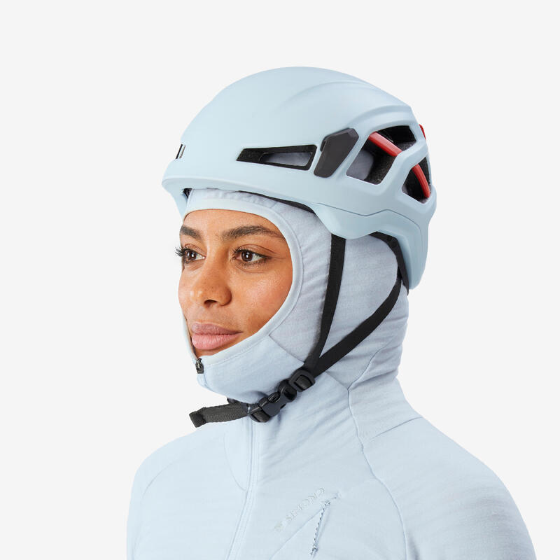 Pull technique à capuche en laine mérinos femme - ALPINISM