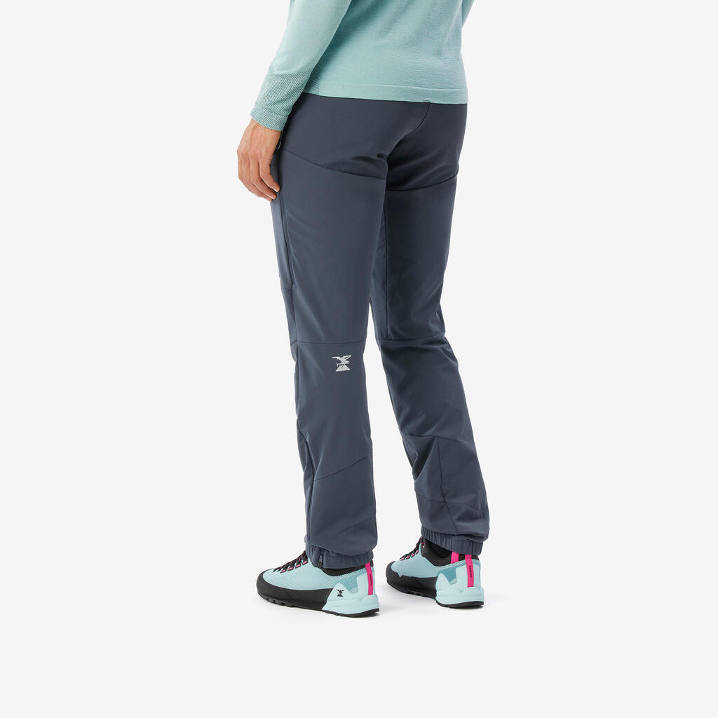 Tamnosive ženske pantalone za planinarenje LIGHT EVO