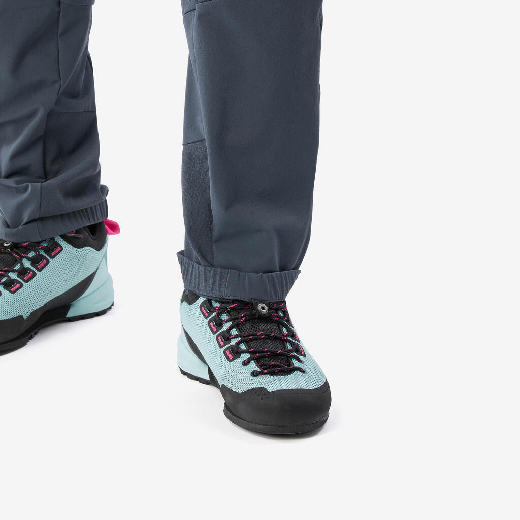 Tamnosive ženske pantalone za planinarenje LIGHT EVO