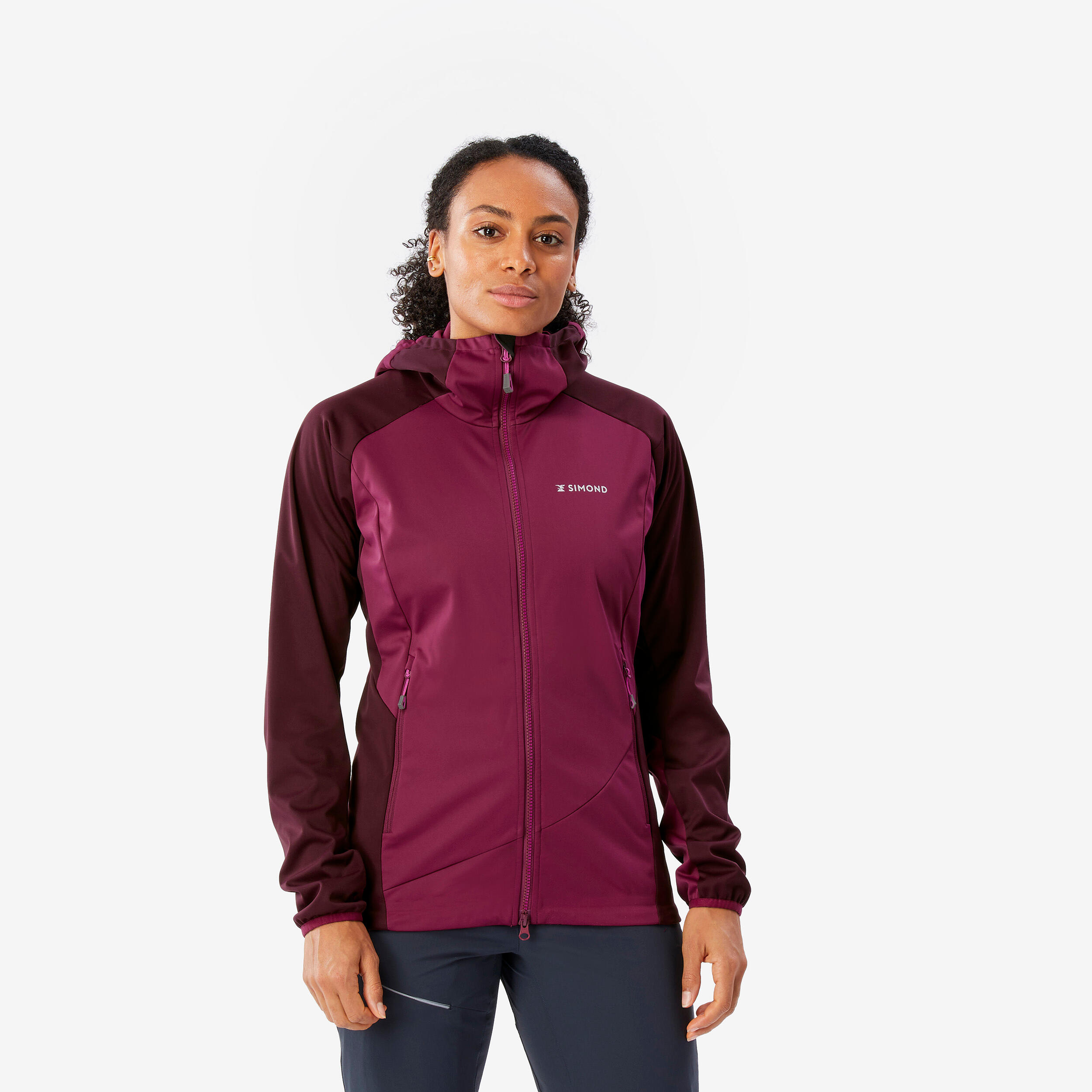 Women's Mountaineering Softshell Jacket - Beetroot Red