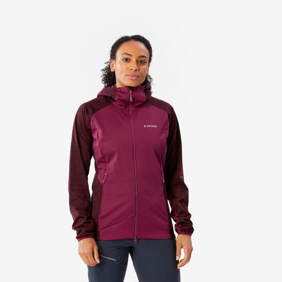 Softshell alpinismo donna ALPINISM rosso barbabietola