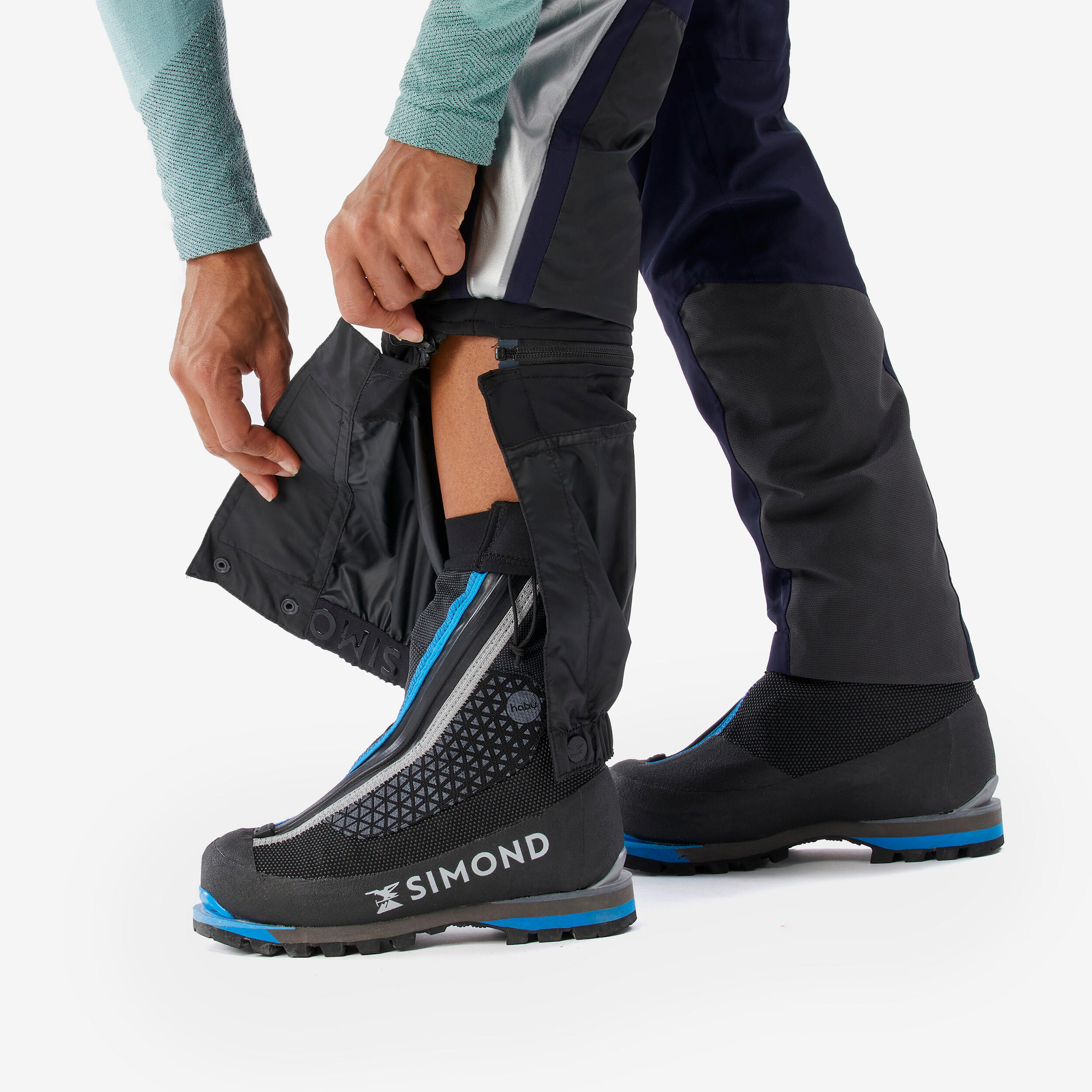 Women's mountaineering waterproof ICE trousers - Blue black 9/14