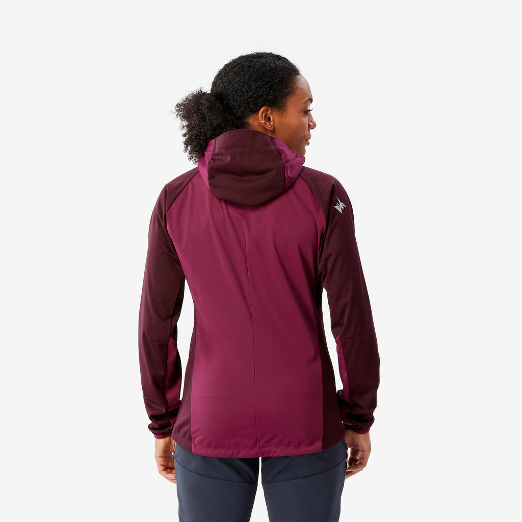 WOMEN'S MOUNTAINEERING SOFTSHELL JACKET - Beetroot Red