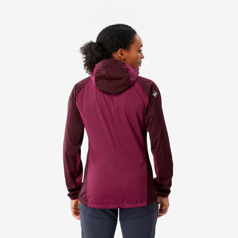 Geacă Softshell Alpinism Vișiniu Damă