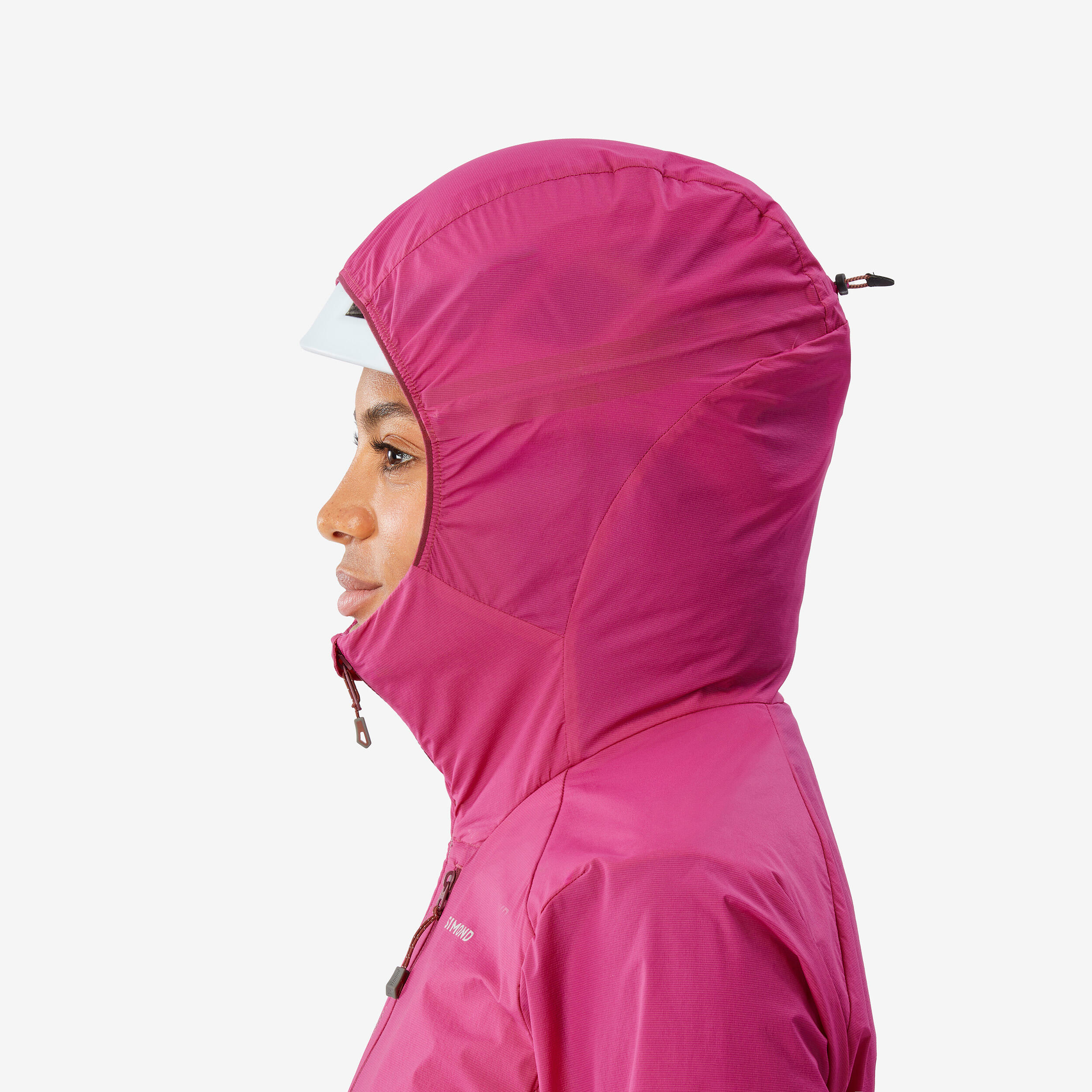 WOMEN'S WINDPROOF JACKET FOR MOUNTAINEERING - FUCHSIA PINK