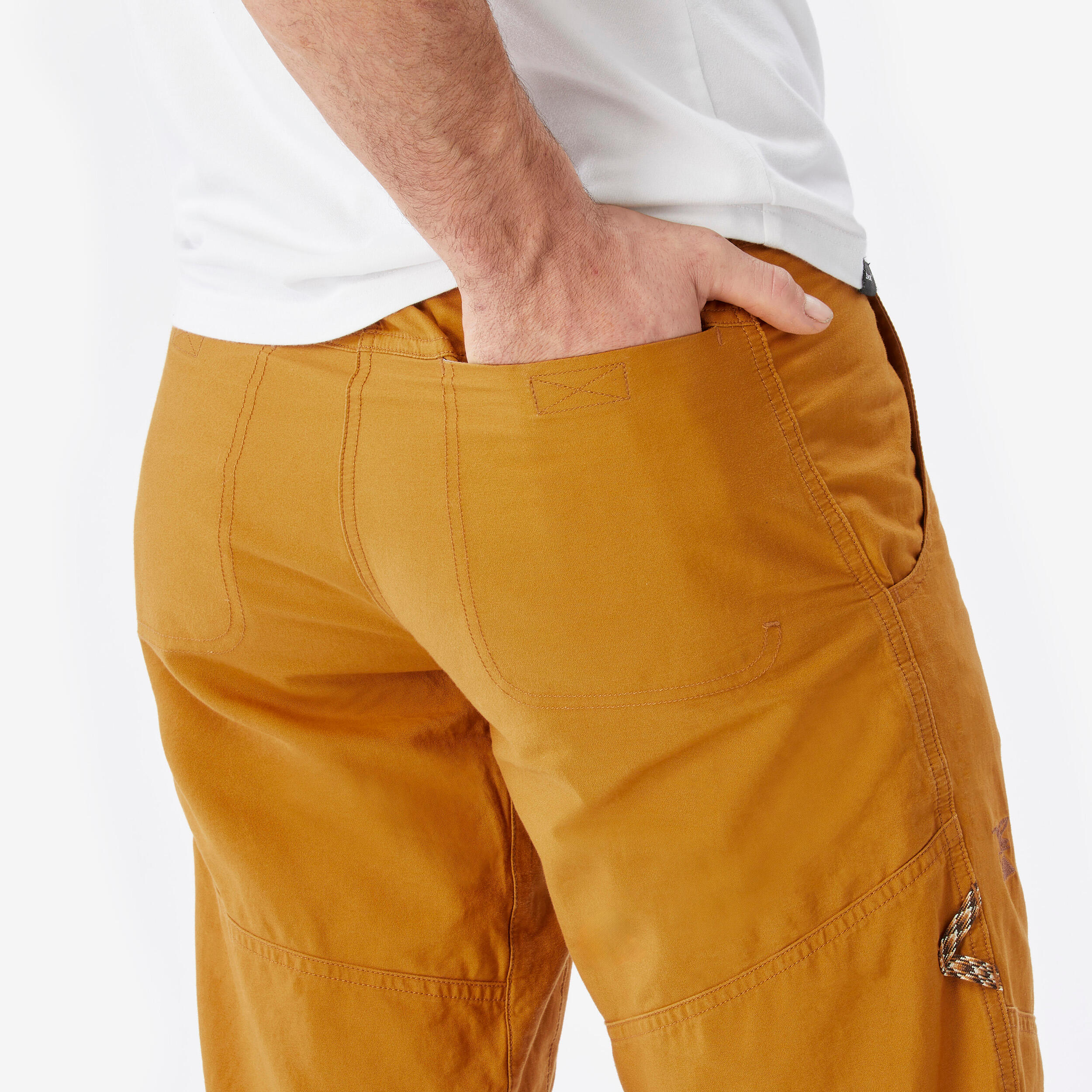 Herren stretch Klettershorts - Vertika ocker 7/10