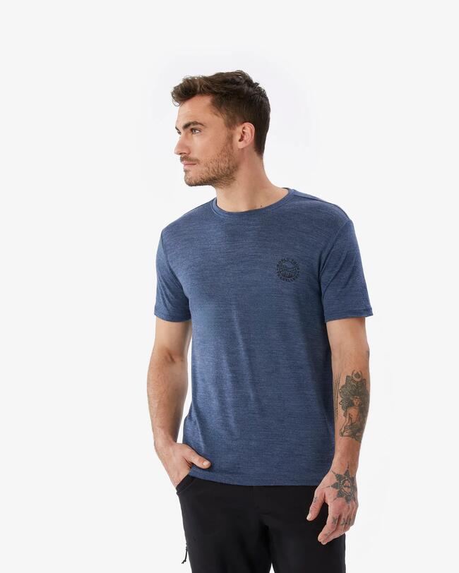 T-shirt TRAVEL 500 LANA Merinos uomo gialla