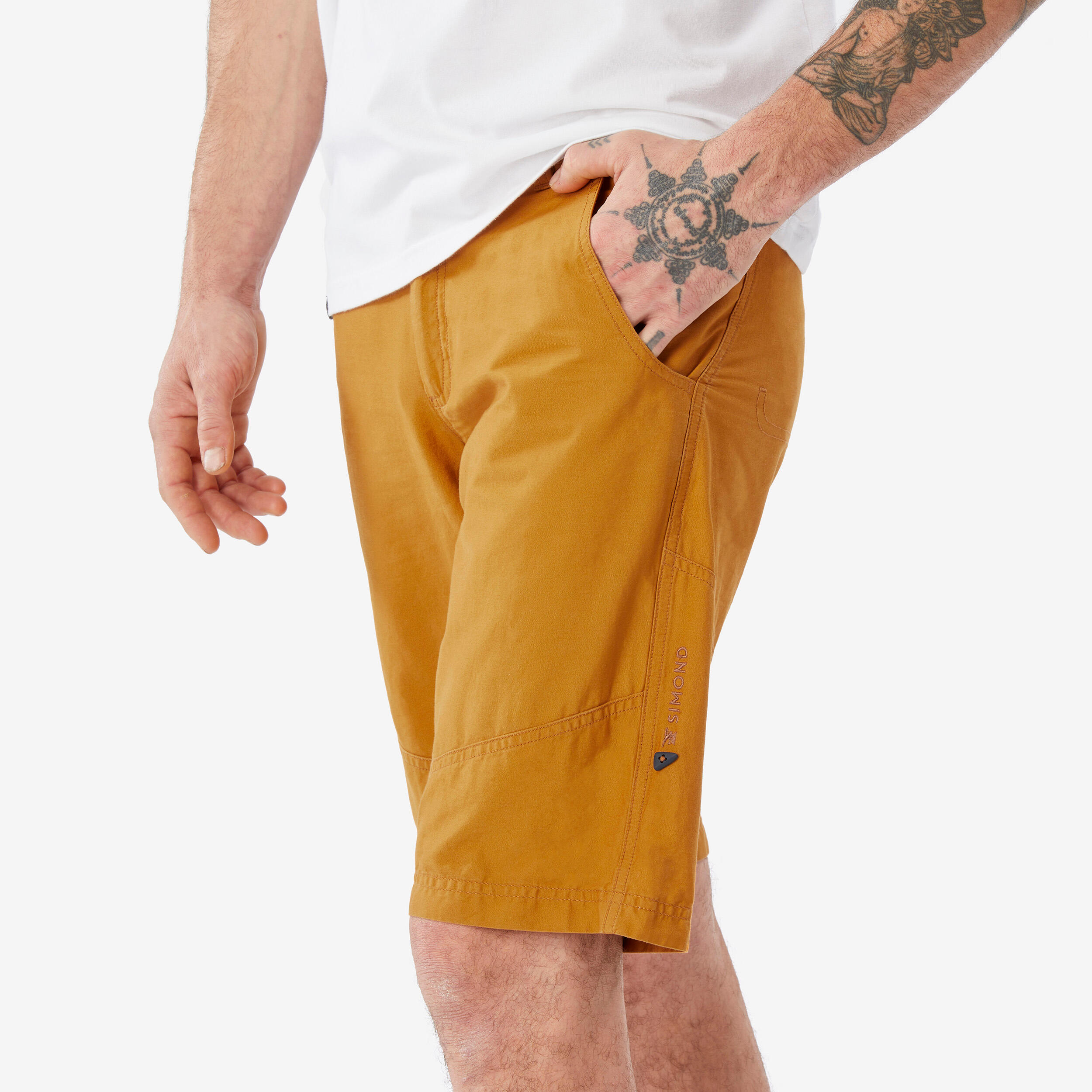 Herren stretch Klettershorts - Vertika ocker 4/10