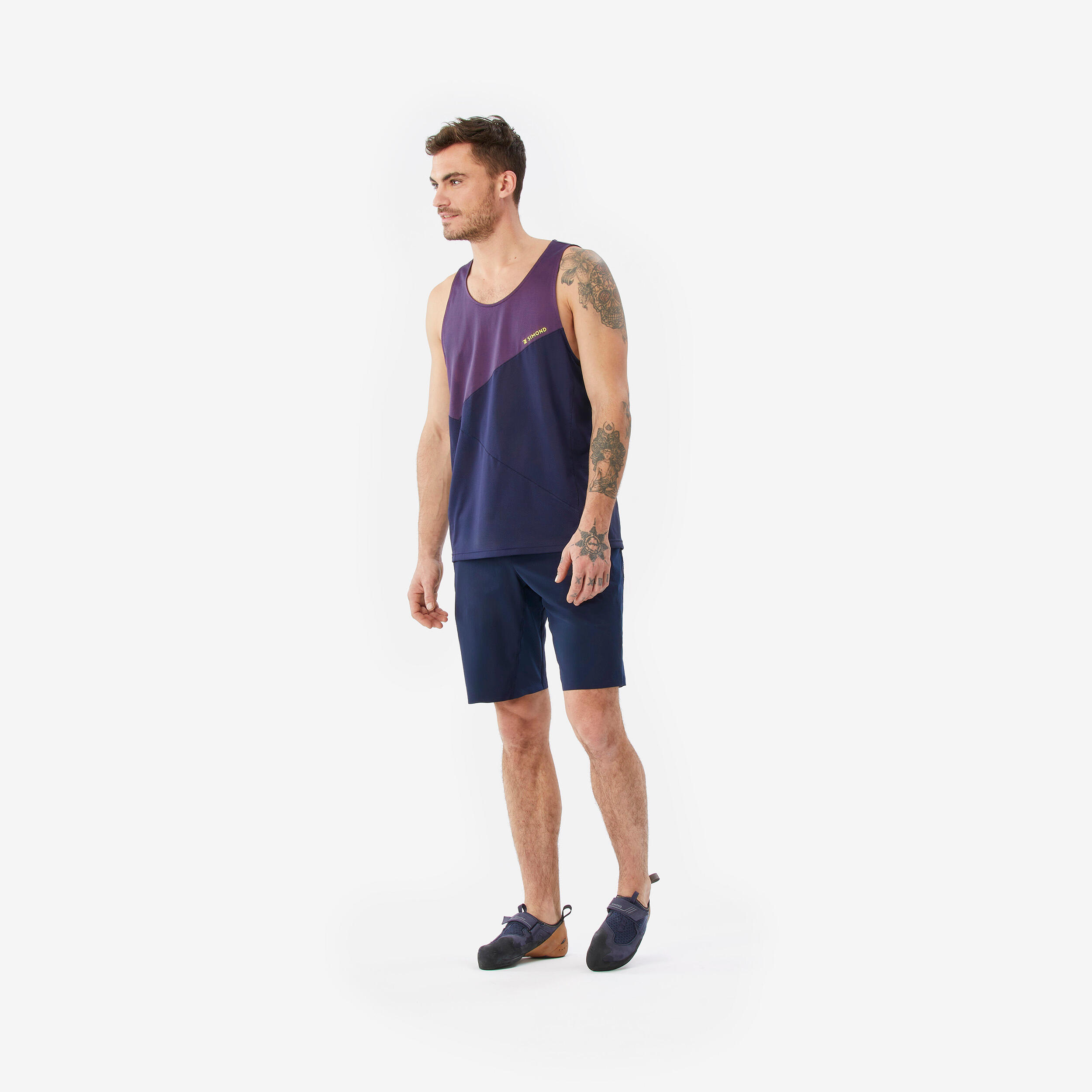 Herren Tanktop - Edge aubergine 2/5