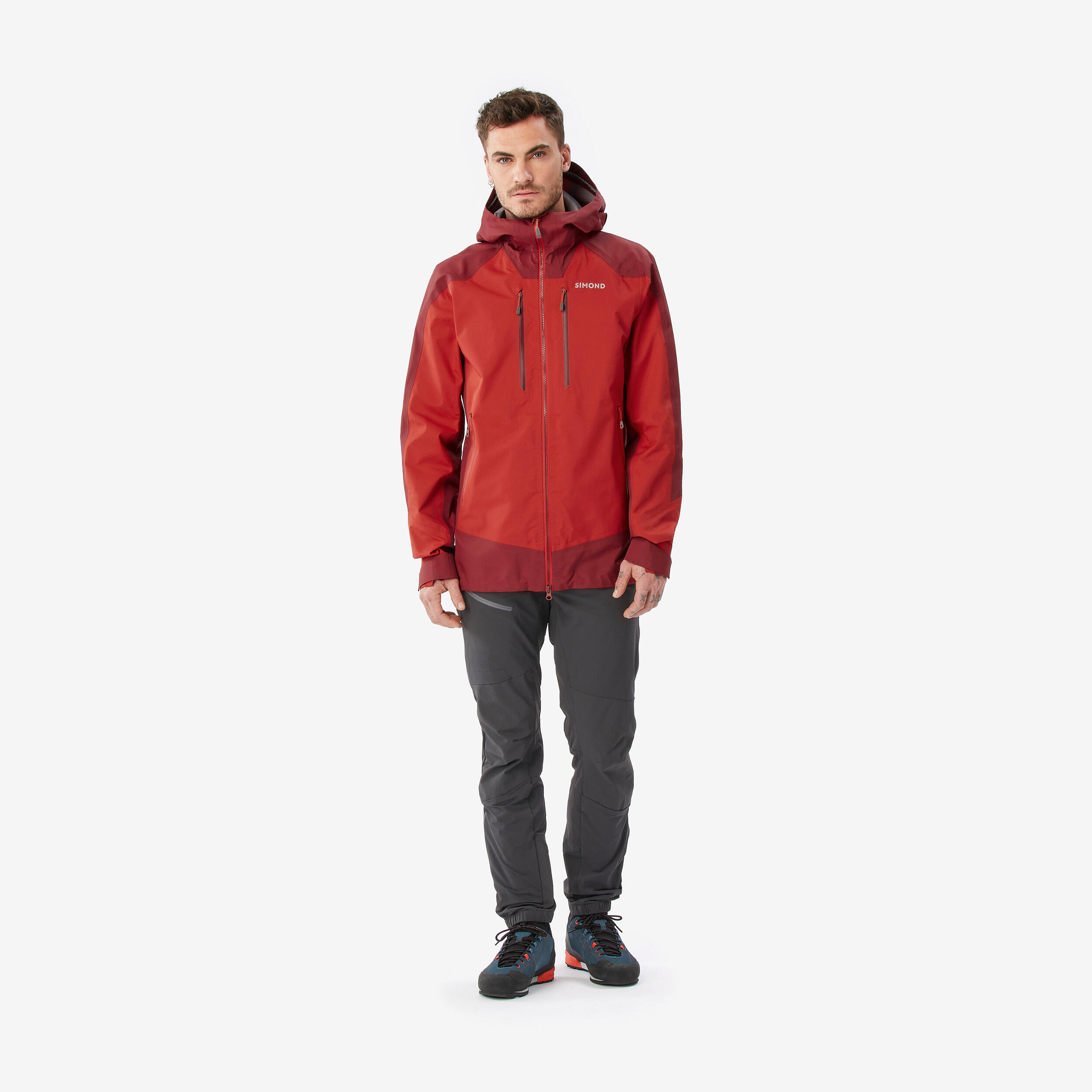 Regenjacke Herren wasserdicht - Alpinism Evo rot 3/11