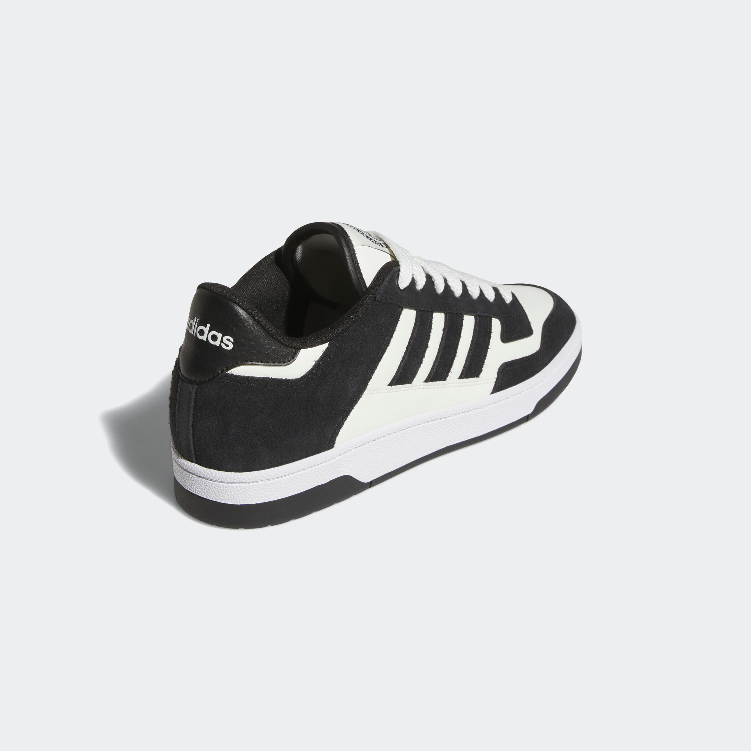 Sneakers walking uomo ADIDAS RAPID COURT LOW bianco-nero 7/8