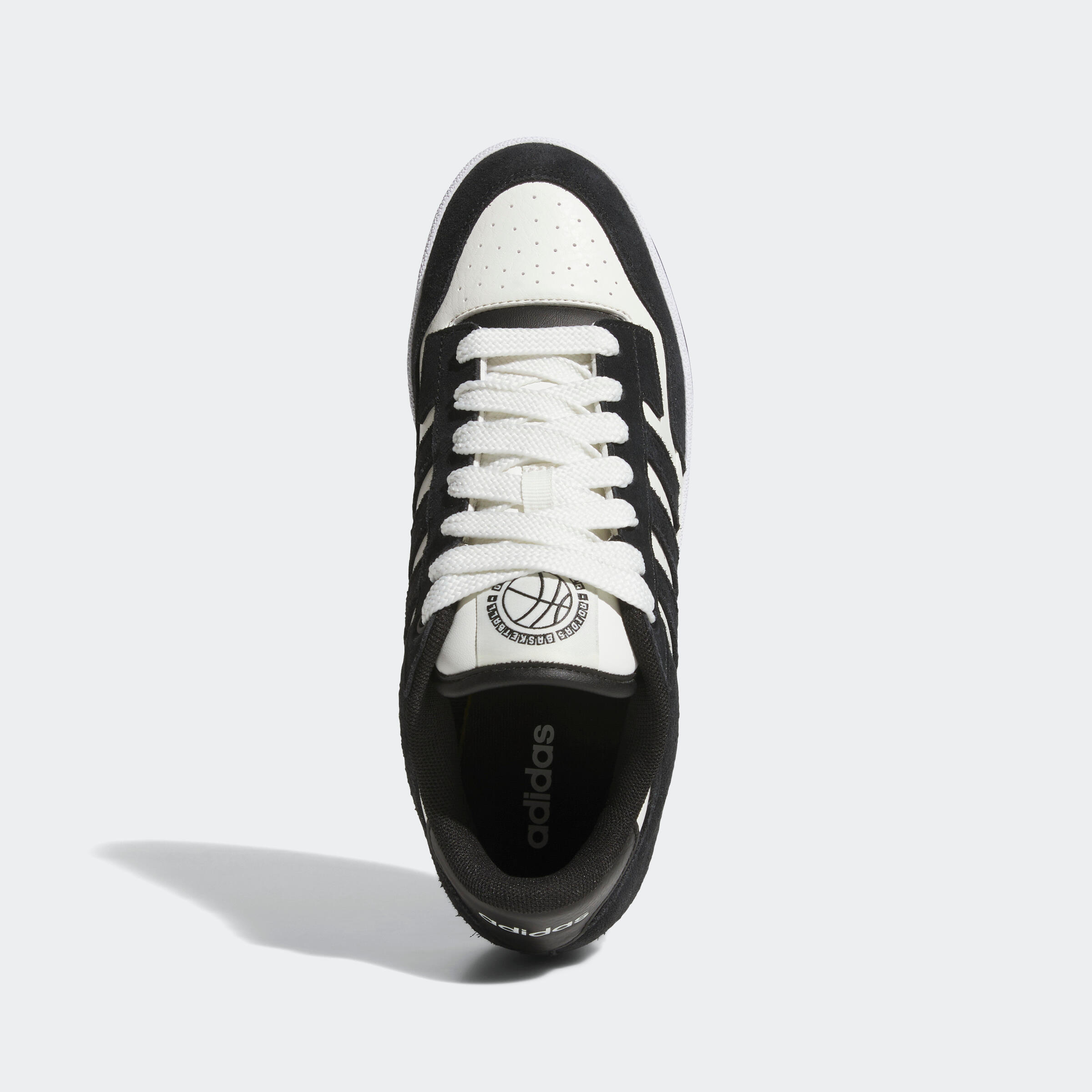 Sneakers walking uomo ADIDAS RAPID COURT LOW bianco-nero 6/8