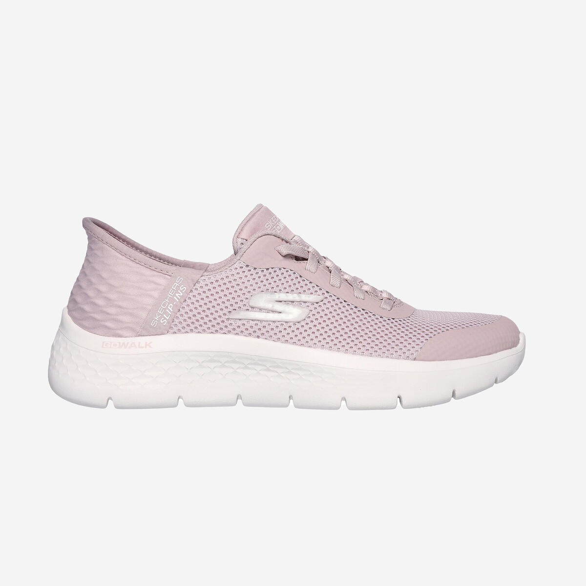Basket de marche sportswear  SKECHERS SLIP INS ROSE FEMME