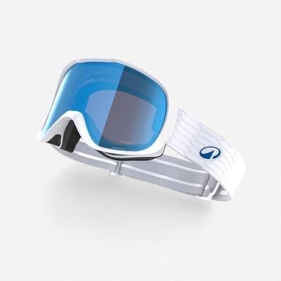 Skibril/snowboardbril zonnig weer kinderen/volwassenen g500 s3 wit