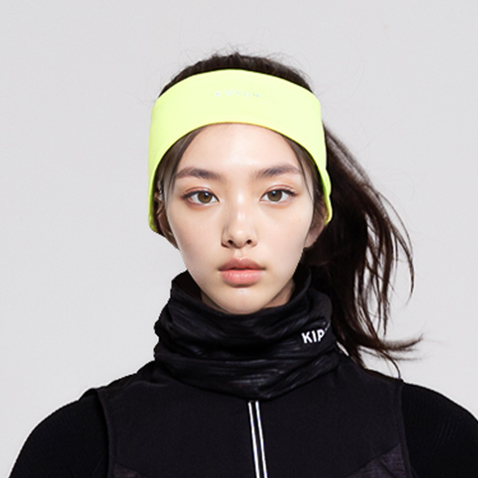 KIPRUN Warm Unisex Running Headband - Yellow fl