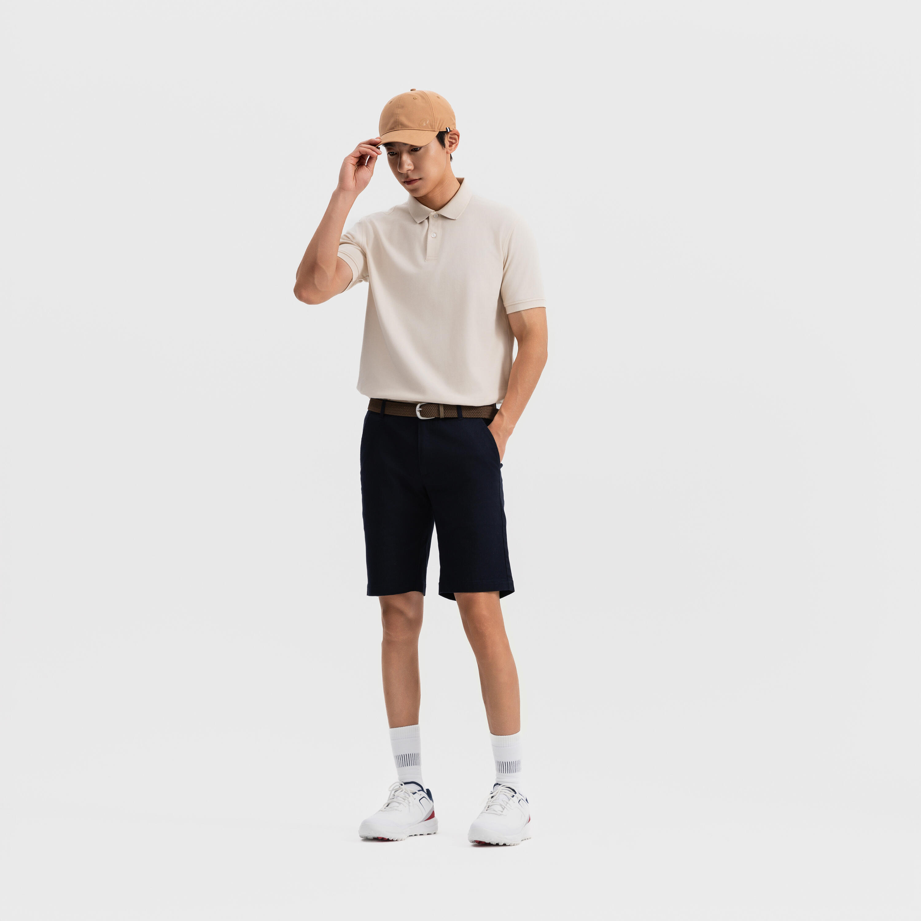 Polo golf uomo MW 500 beige 14/25