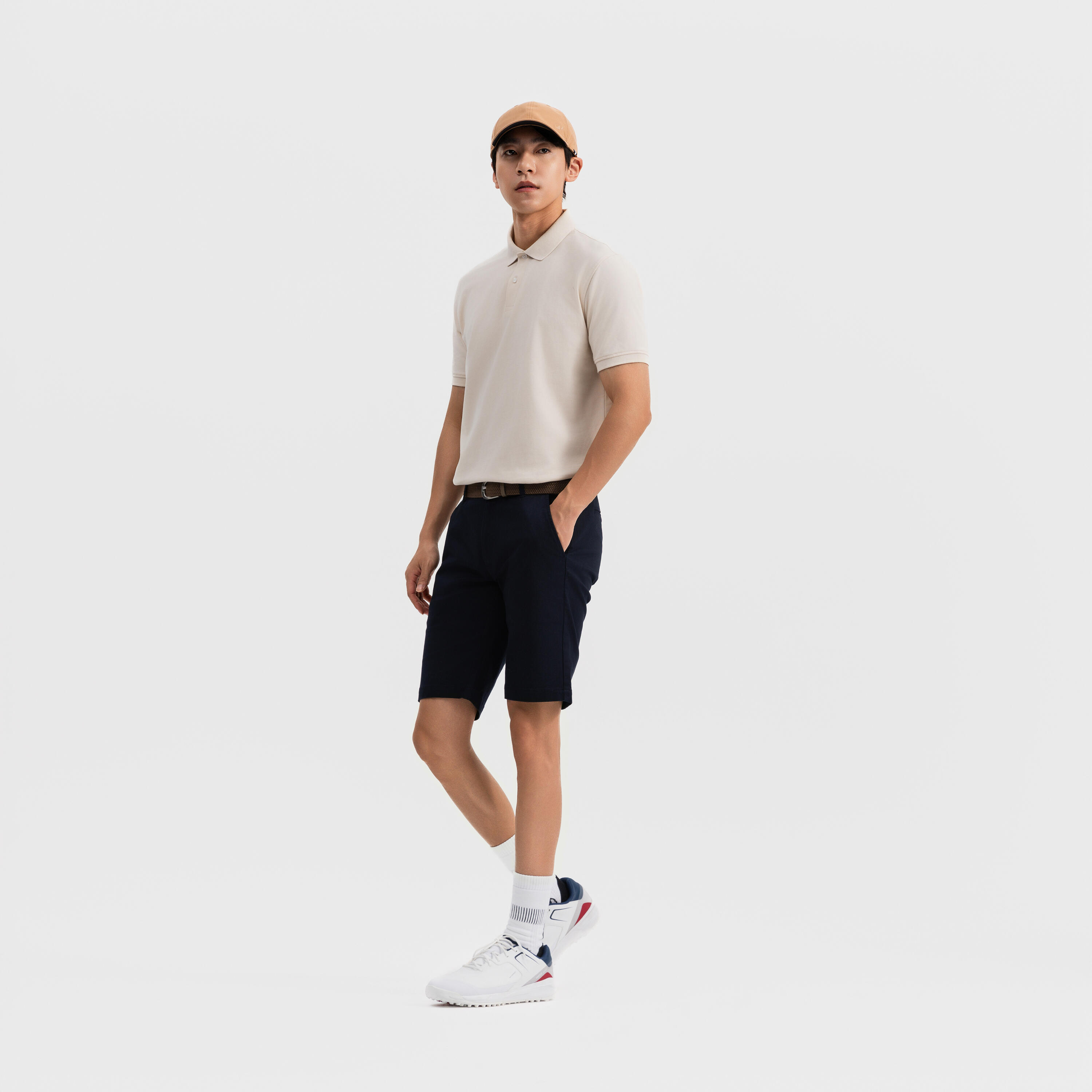 Polo golf uomo MW 500 beige 13/25
