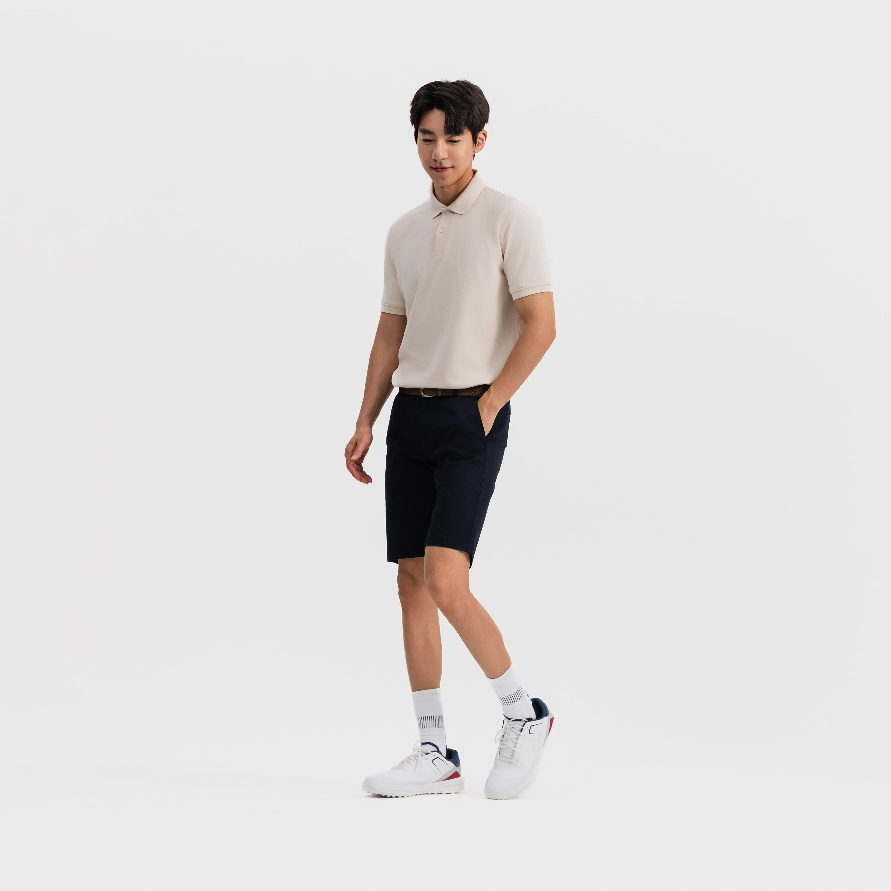Polo golf uomo MW 500 beige 12/25