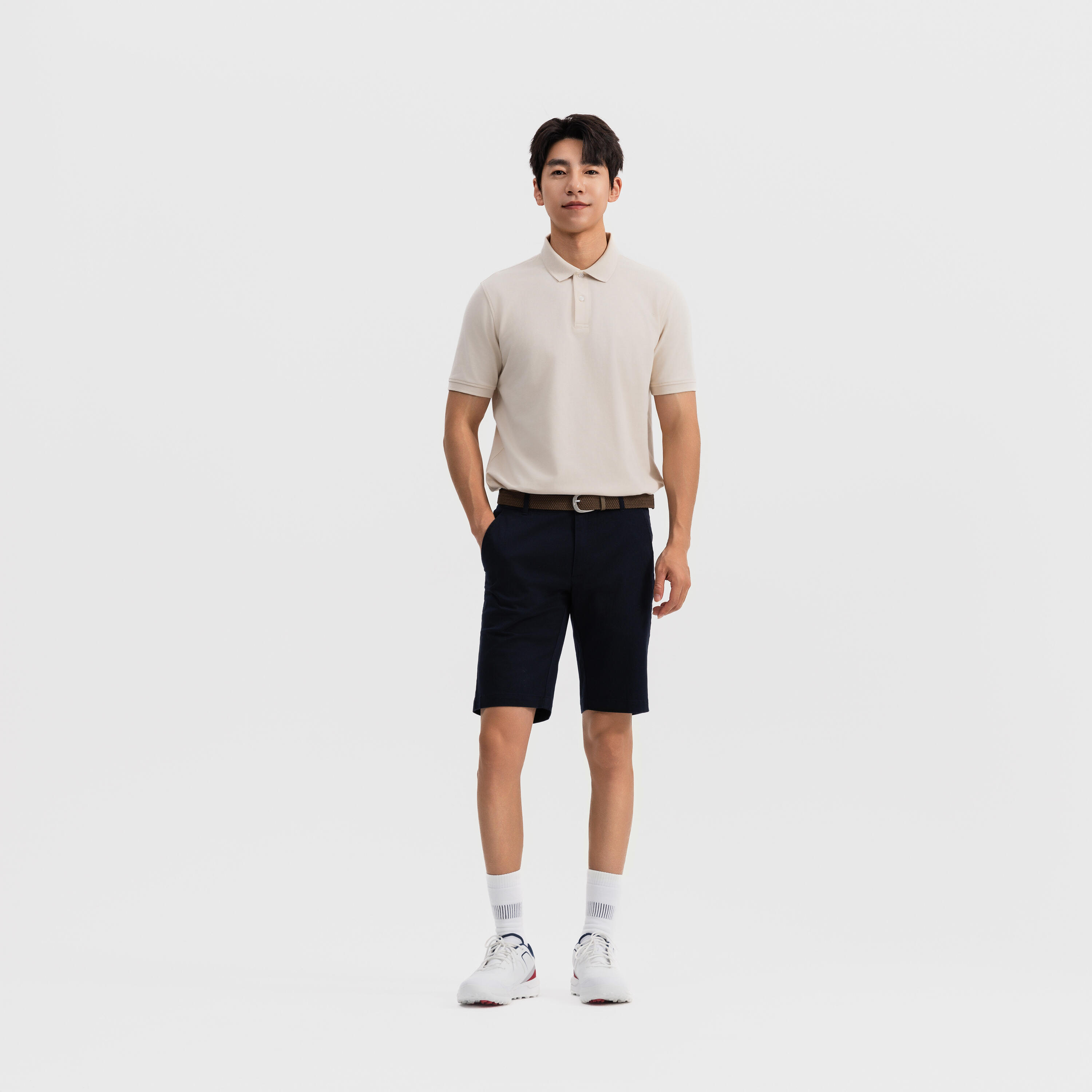 Polo golf uomo MW 500 beige 9/25