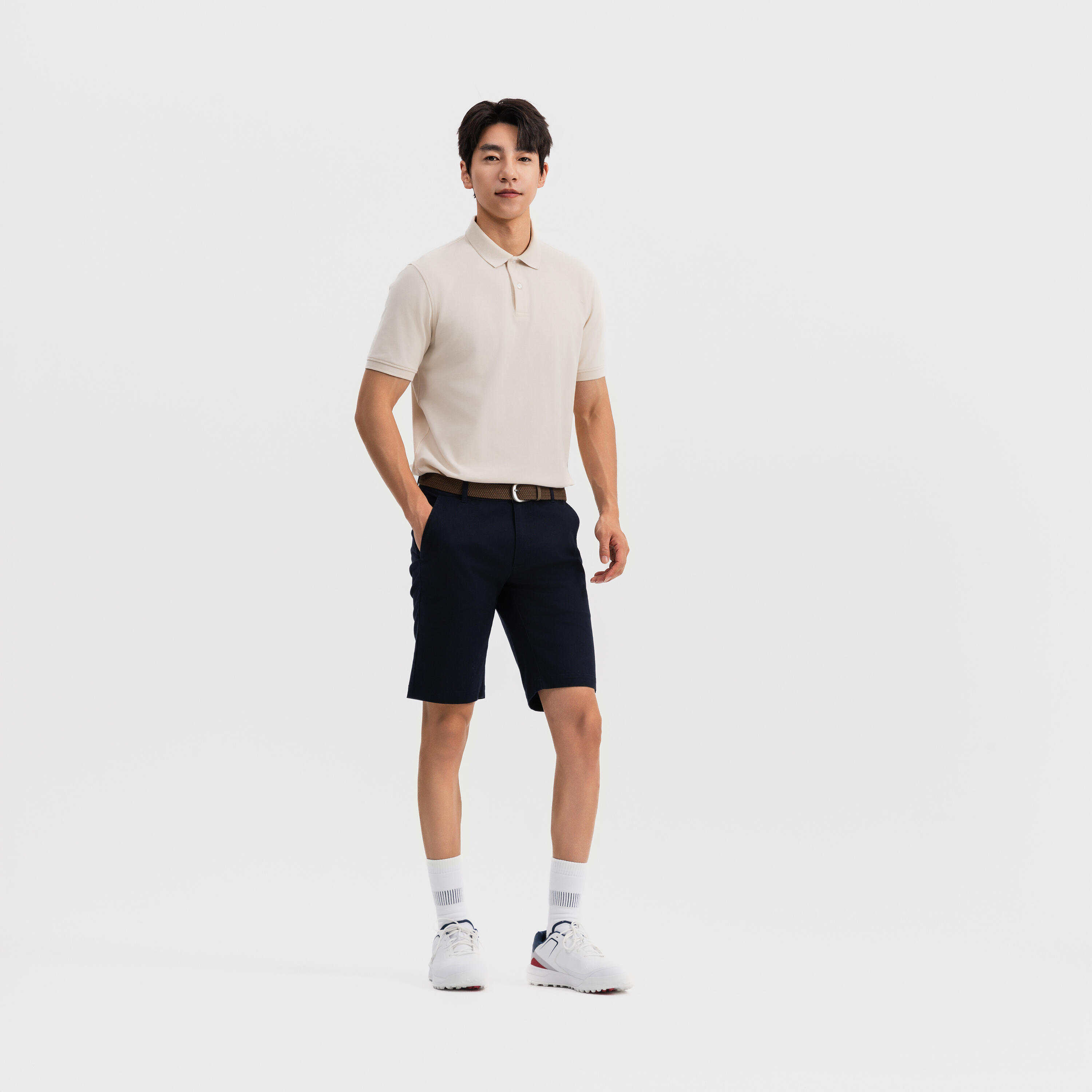 Polo golf uomo MW 500 beige 7/25