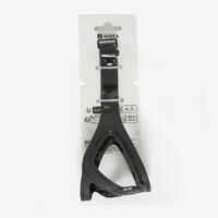 Black free-diving, spearfishing mask strap