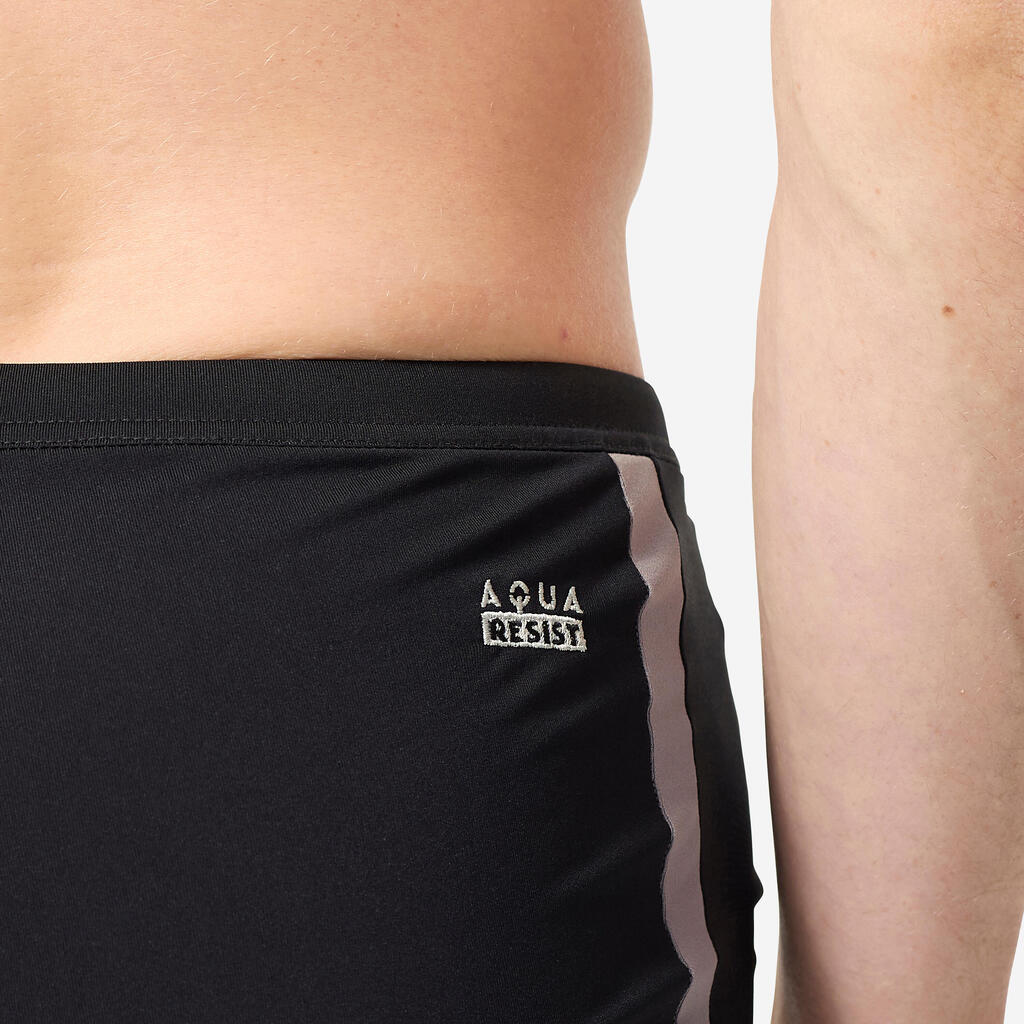 Boxer de bain natation homme, Negombo noir jaune