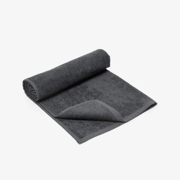 Small grey cotton fitness towel