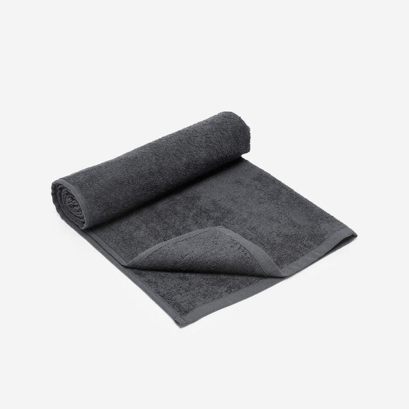 Toalha de Fitness em Algodão 90x50 cm Cinzento