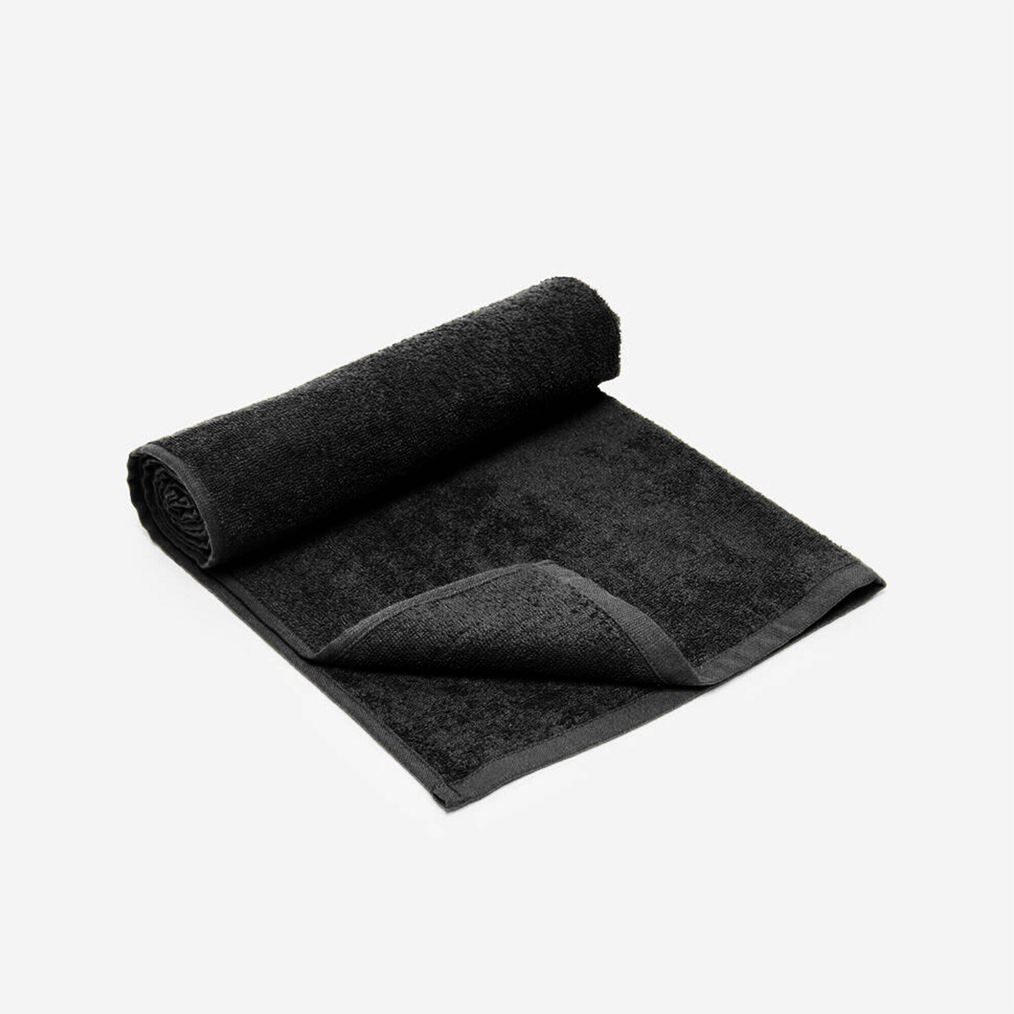 Gym Towel Cotton Black