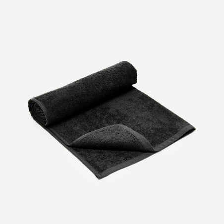 90 x 50 cm Cotton Fitness Towel - Black