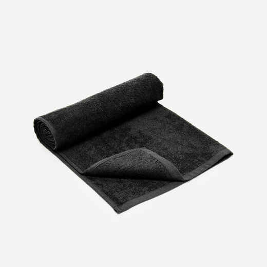 
      Small Cotton Fitness Towel - Black
  